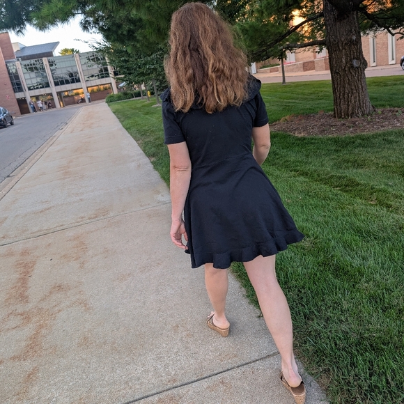 Knit Ruffle Dress - Picture 3 of 5